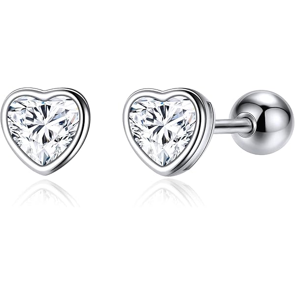 Orecchini A Cuore In Argento 925 Per Donna - Piccoli, Ipoallergenici In Confezione Regalo