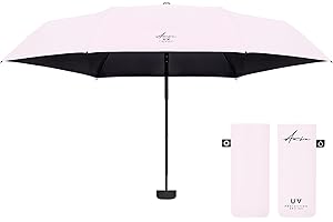 AMBRA UV PROTECTION Ambra UV: Ombrello con protezione UV. Mini ombrello pieghevole antivento per pioggia e sole. 220 g 18 x 5 cm