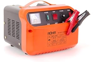 RÖHR Car Battery Charger 27 Amp 12V / 24V DFC-30P Turbo/Trickle with Battery Repair and Maintainer Technology