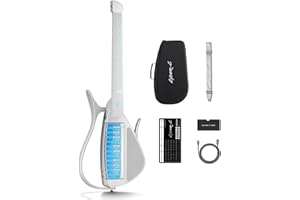 Enya Cyber-G Guitare intelligente sans cordes, guitare de voyage pliable,boîte à rythmes et ligne de basse,20 sons d'instruments,pour débutants et adultes