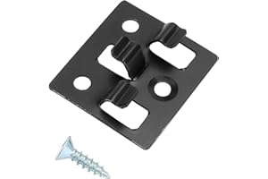 QWORK® 100 sztuk klipsy WPC 6mm klipsy tarasowe ze stali nierdzewnej Łączniki tarasowe Ukryte elementy dystansowe do tarasów WPC/BPC (śruby w zestawie)
