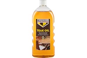 Bartoline Teak Oil 1 l – Deep Penetrating Wood Oil for Outdoor & Indoor Furniture | Garden Furniture, Hardwood Protection & Teak Care
