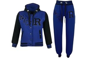 A2Z 4 Kids® Enfants Filles Garçons Baseball Rosé Bébé Survêtement Fox Veste & Pantalons des Sports Sweat À Capuche Pantalons Jogging Costume Joggers Âge 2-13 Ans