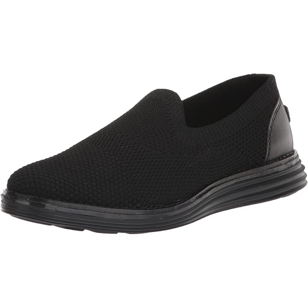 Cole Haan Women's ZeroGrand Black/Ivory Knit Wingtip Oxfords