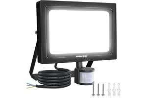 MEIKEE 80 W LED-strålkastare med rörelsedetektor, 7520 lm, 6500 K, kallvitt