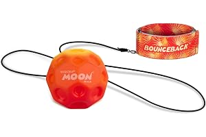 Waboba Gradient Bounceback – Moon Ball med snöre och justerbart armband – Super hoppande boll för att kasta och fånga – skicklighets- och koordinationsspel för barn, tonåringar och vuxna