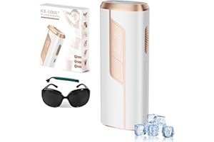 Blissky Laser Hair Removal Device Painless Ice Cooling Function, IPL Hair Removal Home Use Salon Quality, 9 Levels Lazer Hair Removal for Women Facial, Bikini, Body