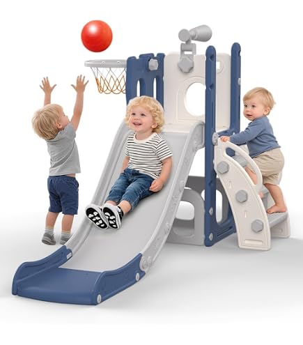 COSTWAY Tobogán Infantil Plegable 4 en 1, Tobogán para Niños con Canasta de Baloncesto y Escalera, Tobogán Multifuncional para Niños con Anillos, Caballo Balancín para Niños (Verde, Oso COSTWAY Tobogán Infantil Plegable 4 en 1, Tobogán para Niños con Canasta de Baloncesto y Escalera, Tobogán Multifuncional para Niños con Anillos, Caballo Balancín para Niños (Verde, Oso