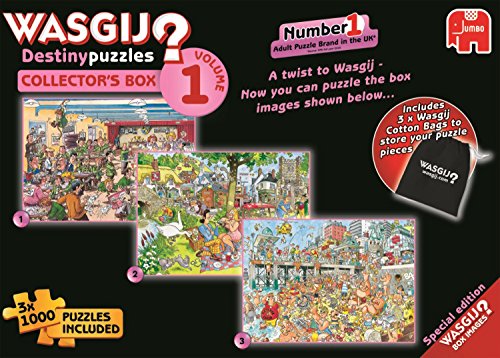 3 in 1 1000 Piece Wasgij Destiny Collectors Box Volume 1 Cartoon Jigsaw Puzzles