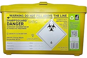 Sharpsguard Sharps Bin 1 litre - Yellow
