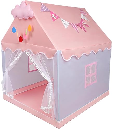 Tenda Da Gioco Per Bambini Da Interno &ndash; Casetta Castello Ampia In Poliestere, Facile Da Montare