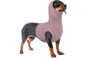 PUMYPOREITY Cache Oreille Chien, Snood pour Oreilles Chauffe-Cou et Oreilles Bandage Cou Protecteur Cou Chien Snood Cocker(Violet, XS)