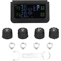 TPMS Shkalacar Monitor Pressione Pneumatici - Wireless, Solare/USB, 4 Sensori, Allarmi, Display LCD - Foto 11