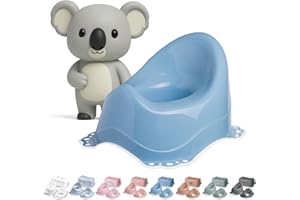 ‎DOCARI DOCARI Baby Töpfchen für Kinder ab 1 Jahr bis 3 Jahre blau - Ergonomische Kindertoilette: kinderfreundlich, leicht & tragbar - Kinder Töpfchen Toilettentrainer - Abhaltetöpfchen Baby