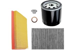 ‎ENVA MADE FOR QUALITY BESTPRICE Inspektionspaket Filterset mit 1x Luftfilter, 1x Innenraumfilter mit Aktivkohle, 1x Ölfilter + Schraube & Dichtring, Kompatibel mit OPEL ASTRA G (T98), ASTRA H (A04) (L70), ZAFIRA A