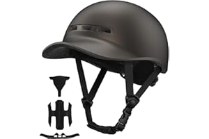 Shinmax Casque Velo Homme Femme Adultes Urbain Casque Vélo avec Visière Léger Casque Velo Route Cyclisme Skate Roller Trottinette Protection de la Sécurité Casque VTT Réglable 57-62 cm