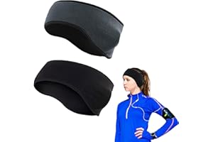 TUXUNQING Fascia per gli sport invernali per donna e uomo ，Paraorecchie invernali，Paraorecchie, 2 fasce per lo sport calde adatte per fare jogging, escursioni e ciclismo.