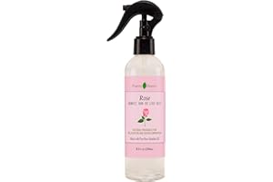 POSITIVE ESSENCE Rose Linen and Room Spray, Natural Rose Water Spray Made with Rose Absolute Oil, Relaxing Home Fragrance or Bathroom Air Freshener Spray