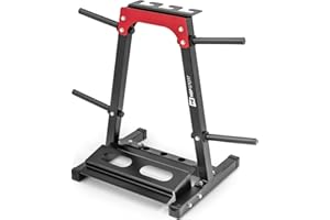‎HS HOP-SPORT HOP-SPORT Langhantelständer - Hantelscheiben-Ständer Hantelständer für Kurzhanteln Ablage für Gewichte und Hantelstangen bis 200kg