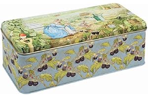 Moly Magnolia Beatrix Potter Peter Rabbit - Estaño rectangular de almacenamiento largo y profundo