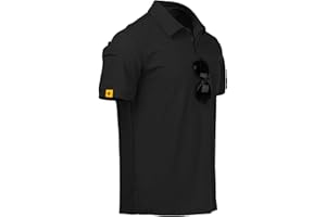 geeksport Polo Homme Manches Courtes Respirant Polo Golf Séchage Léger T-Shirt pour Outdoor Sport d'été M-3XL