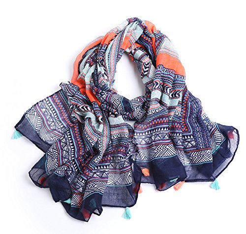 FEEHAN Beidseitige geometrische Muster erweitert warmen Schal,Outdoor Frühling und Sommer Schals,Studenten Schals, Frau Scarf,Schal Schlauchschal Damen Langschal Loop schal schal Tuch