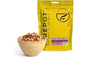 FIREPOT Chilli non Carne with Rice - Healthy VEGAN Dehydrated Expedition Food (Regular)