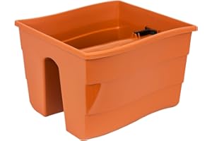 Boite a Fleurs en Plastique Fala pour la Balustrade en Terre Cuite Couleur