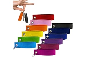 Dbuwqips 24Stück Schlüsselanhänger Filz,12Farben Beschreibbare Filzanhänger Rohling,DIY Filz-Schlüsselanhänger,Personalisierte Schlüsselanhänger Beschriftbar