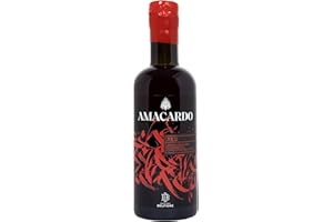 Distilleria Belfiore - Amacardo Red, Amaro di Sicilia Prodotto con Erbe Aromatiche Locali, 30%, Bottiglia in Vetro da 500 ml