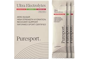 Puresport Ultra Electrolytes Hydration Trial Pack (6 Pack) | Watermelon, Citrus & Raspberry Salt/2 Electrolyte Sachets of Each | Sugar Free Electrolytes Powder | Optimises Hydration/Supports Muscles