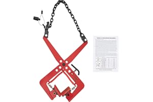 WEIGR Versetzzange Bordsteinzange Steinzange Pflastersteinheber 300-500kg Tragkraft, hand Hebezange Hebevorrichtung & Pflastersteinzange für Anheben und Transportieren von Steinen (23in 500kg, Rot)