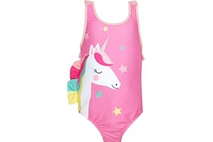 Harry Bear Costume Piscina Bambina | Costume da Bagno per Ragazze Unicorno | Costumi da Bagno Bambina Unicorni