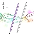 Stylus Pens for Touch Screens, Kenkor Stylus for iPad with Magnetic Cap, Universal Capacitive iPad Pencil for Android iPad Pro/Mini/Air/iPhone/Galaxy Note/HUAWEI and All Devices (4 Replaceable Tips)