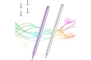 Stylus Pens for Touch Screens, Kenkor Stylus for iPad with Magnetic Cap, Universal Capacitive iPad Pencil for Android iPad Pro/Mini/Air/iPhone/Galaxy Note/HUAWEI and All Devices (4 Replaceable Tips)