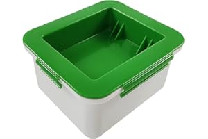 Spring.Rd Tofu Press Drainer with Water Collecting Tray, Middle Strainer & Top Lid, DIY Homemade Tofu Press, Premium Three-Layer Design Tofu Press Drainer, Remove Water from Tofu Easily, Easy to Clean