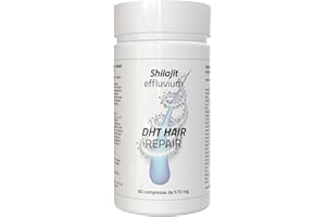 AG NATURE Shilajit Effluvium DHT Hair Repair - Trattamento Rivoluzionario Anti-Caduta per Capelli Forti con Shilajit, Biotina, Serenoa ed Equiseto - 60 Compresse per una Crescita Sana