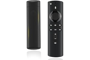 EFFDRDFS Mando a Distancia de Voz (2 Gen) para Smart TV Stick 2 Gen & 3 Gen, TV Stick Lite,TV Stick 4K, 4K MAX, TV Cube 2Gen & 3Gen, con Repuesto Bluetooth, Negro
