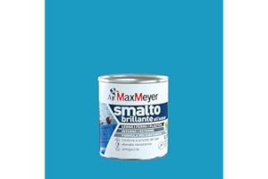 Maxmeyer Smalto All'Acqua Poliuretanico Brillante Turchese 0,125 L
