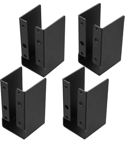 6 Connecteurs En U Inox 28x62 Mm – Support Pour Barre Et Porte, Uxcell