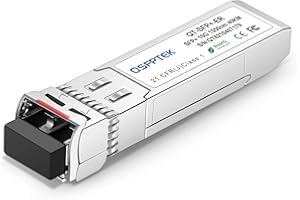 QSFPTEK 10G SFP+ Module LC Single-Mode Transceiver 10GBASE-ER for Cisco SFP-10G-ER, Ubiquiti, Netgear, Mikrotik, D-Link, TP-Link, Broadcom, Linksys (1550nm, 40km, with DDM)