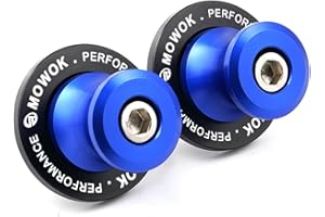 CCYYMOWOK M6 Diábolos Basculante de Deslizadores Tornillo del Soporte de Motocicleta para MT09 MT10 MT25 R7 R1 R6 R9 FZ1 FZ6 FZ8 TRACER 7 9 GT XSR900 Tenere700 Benelli TRK 502 702 X Aprilia RS660 RSV4 (Azul)