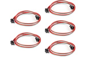 BTF-LIGHTING 3 Pin 20AWG JST SM LED Connettore 5pcs/confezione Connettore maschio femmina con 0,5 m di cavo per WS2812B WS2811 WS2814 SK6812 FCOB WS2811 IC Striscia senza saldatura Filo controller