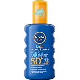 NIVEA SUN SPF50+ &Ccedil;ocuklar İ&ccedil;in Y&uuml;ksek G&uuml;neş Koruyucu V&uuml;cut Spreyi 200ml,Ekstra Suya Dayanıklı,E&C Vitamini