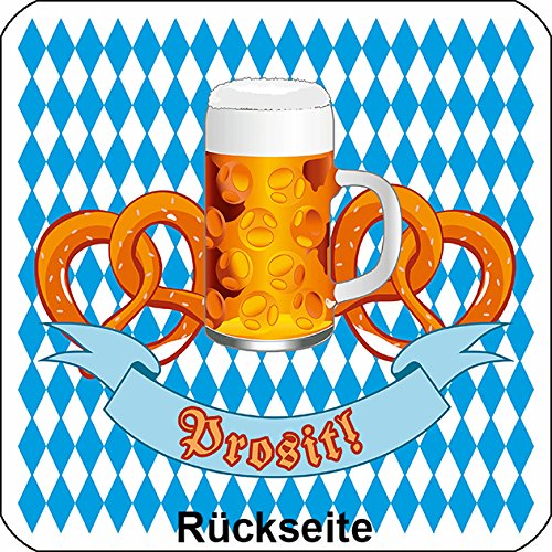 24 St. Oktoberfest-Bierdeckel mit sexy Dirndl-Ausschnitten und Bayern-Motiv auf der Rückseite – ideal für das nächste Oktoberfest oder auch den Junggesellen-Abschied / Pokerabend / Männer-Geburtstag etc. - 2