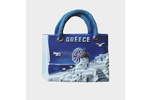 MUYU MAGNET Santorini Greece 3D Fridge Magnet Souvenir Gift,Home & kitchen Decoration Magnetic Dticker Santorini Greece Refrigerator Magnet