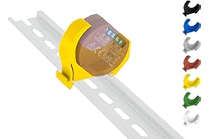 SHELLY HUTSCHIENENHALTER PW3D Shelly 1 / 1PM Hutschienenhalter/Adapter Mini DIN Rail bracket (35mm) (Gelb)