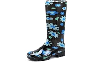 Rumkok Stivali Gomma Donna, Comode Antiscivolo da Pioggia Stivali Antinfortunistica, Leggere Impermeabile Scarpe da Giardino