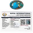 Divine Spirituals AAA Grade Natural Turquoise Gemstone Lab-certified Premium Feroza/Firoza Cabochon For Protection, Healing, Spiritual Meditation & Ring Jewellery approx. 8-10 carat