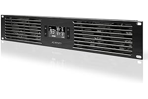 AC Infinity CLOUDPLATE T7, Panneau de ventilateur à montage en rack 2U, flux d'air d'échappement, pour refroidissement AV, Home Cinéma, rack réseau 19"